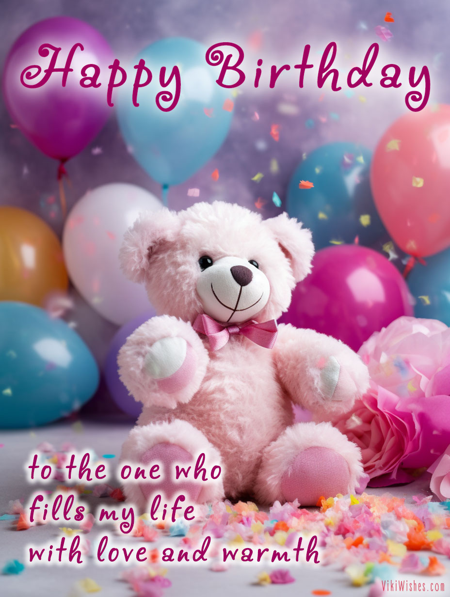 Romantic Happy Birthday message Image